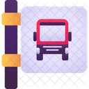 Bus Stop Board  Icon