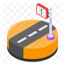 Bus Stop Road Icon