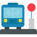 Bus Stop Bus Car Icon