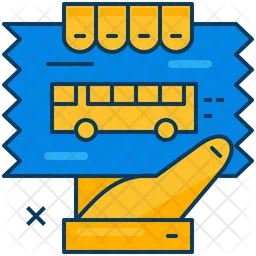 Bus Ticket  Icon