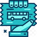 Travel Blue Bus Icon
