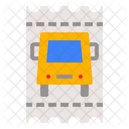 Bus Ticket  Icon