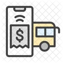 Bus Ticket Transport Icon