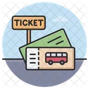 버스 티켓  아이콘