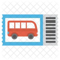 Bus Ticket  Icon