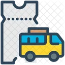 Bus Ticket  Icon