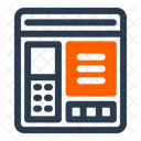 Bus Ticket Machine Fare Payment Icon