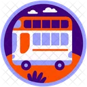 Bus Double Decker Transport Icon