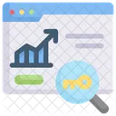 Busqueda De Palabras Clave Sitio Web Analisis Icono