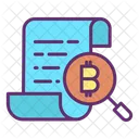 Busqueda De Criptomonedas Busqueda De Archivos Bitcoin Busqueda De Documentos Bitcoin Icono