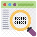 Buscar código binario  Icono