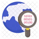 Buscar Datos Binarios Buscar Codigo Binario Buscar Codigo Binario Icono