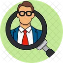 Busqueda De Empleados Contratacion RRHH Icono