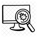 Analisis De Errores Busqueda De Errores De PC Busqueda De Virus Del Sistema Icono