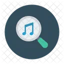 Busqueda Musica Lupa Icono