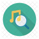 Musica Busqueda Lupa Icono