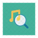 Musica Busqueda Lupa Icono