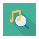 Musica Busqueda Lupa Icono