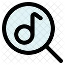 Buscar Musica Nota Musical Lupa Icono