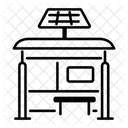 Bushaltestelle Solarschutz Strassensolar Symbol