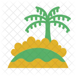 Bushes and tree  Icon