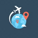 Business Travel Airplane Icon