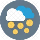 Cloud Earning Coins Icon