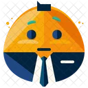 Business Emoji Face Icon
