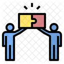 Business Collaboration Jigsaw Icon