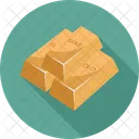 Business Bank Gold Icon