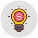 Business Thinking Bulb Icon