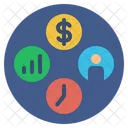 Business Performance Investment Analysis Optimization Statistic Planning Icon