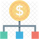 Business Hierarchy Dollar Icon