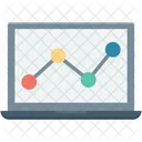 Business Graph Laptop Icon
