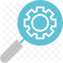 Business Cog Magnifier Icon