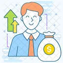 Capitalist Financer Sponsor Icon