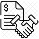 사업 계약  아이콘