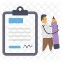 Binding Contract Business Deal Contract Icon