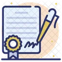 Signature Business Deal Business Contract Icon
