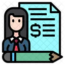 Business Woman File Icon