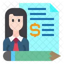 Business Woman File Icon
