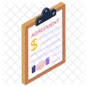 Business Agreement Business Statement Business Document Icon