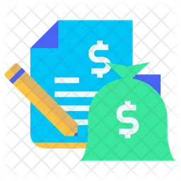 Business Agreement Document  Icon