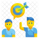 Business Aim Employee Aim Purpose Icon