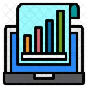 Computer Technology Growth Graph Icon