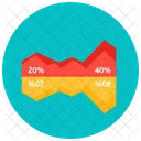 Business Analysis Area Graph Area Chart Icon