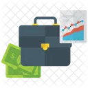 Business Analysis Graphical Representation Financial Graph Icon