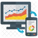 Business Analysis Graphical Representation Financial Graph Icon