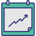 Business Analytics Infographic Report Line Graph Icon