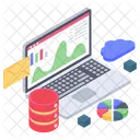비즈니스 분석 온라인 통계 비즈니스 인포그래픽 아이콘